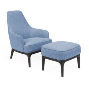 Helios Lounge Chair Poltrona and Ottoman