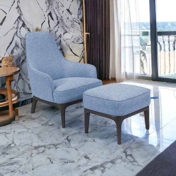 Helios Lounge Chair Poltrona and Ottoman - Image 4